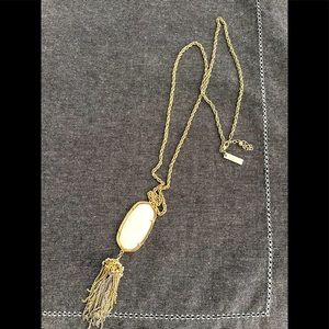 Kendra Scott Rayne Long Pendant Necklace in Mother of Pearl